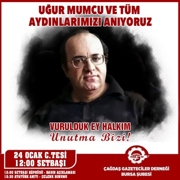 Uğur Mumcu Bursa’da Anılıyor