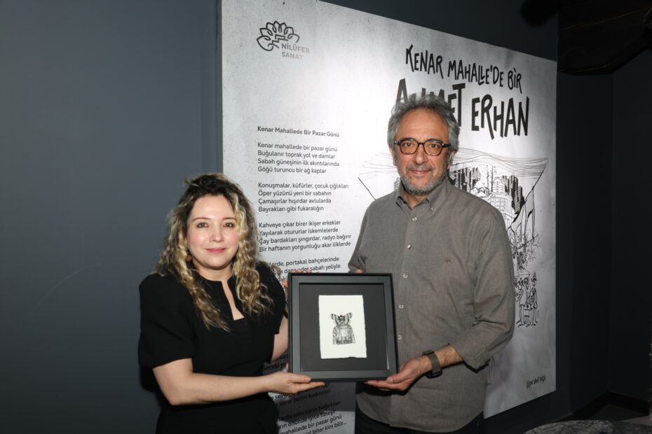 Şair Ahmet Erhan, doğum gününde Nilüfer’de özel bir sergiyle anıldı