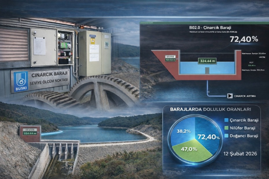 ÇINARCIK BARAJI’NA TEKNOLOJİK TAKİP