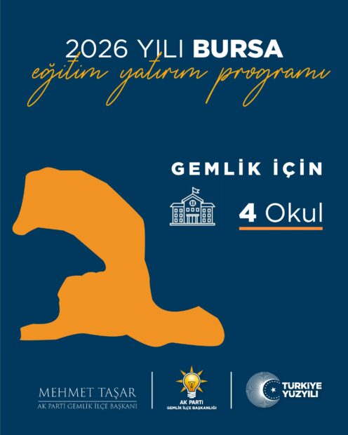 Gemlik’e 2026 Yılında 100 Dersliklik Eğitim Yatırımı