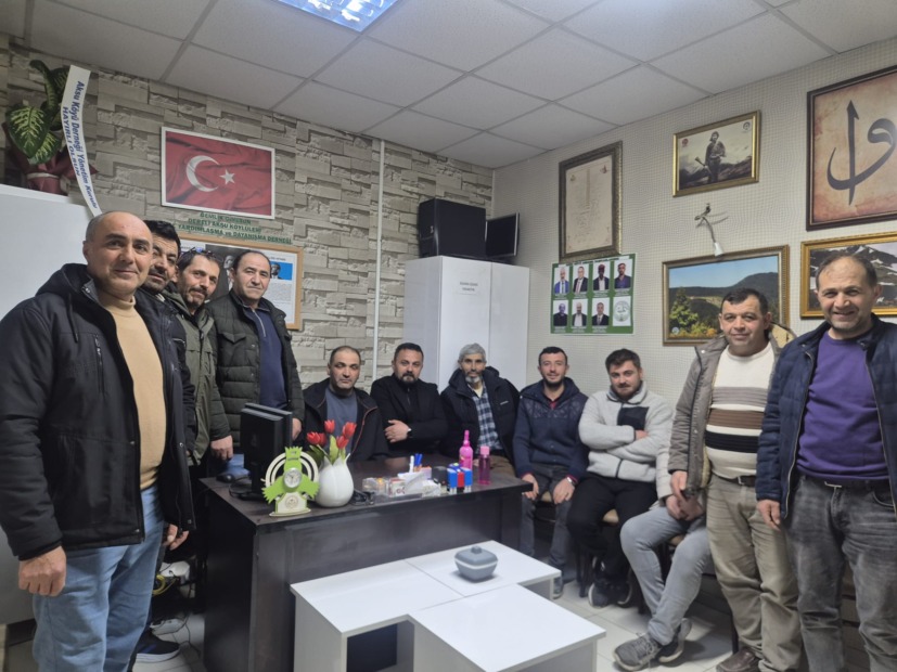 Muhtar Adayı Onur Kara’dan Aksu Köyü Derneği’ne Ziyaret