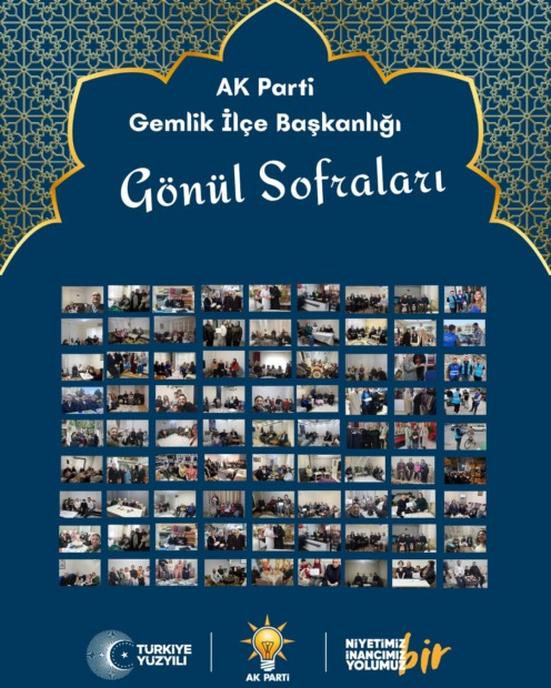 AK PARTİ GEMLİK RAMAZAN’DA 14 BİNİ AŞKIN GÖNÜLE ULAŞTI
