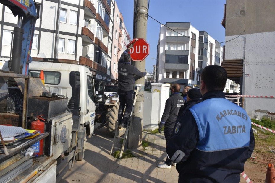 KARACABEY’DE TEK YÖN UYGULAMASI BAŞLADI