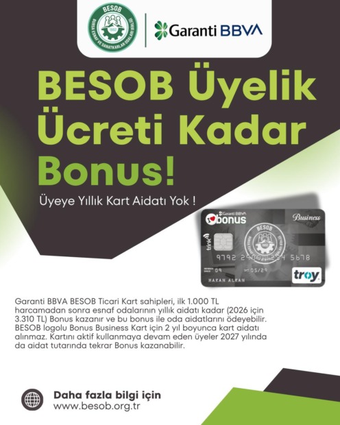 BESOB Kart Projesi Gemlik Esnafına Nefes Aldıracak