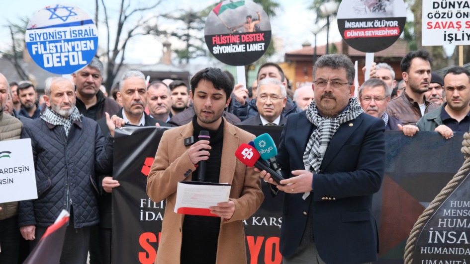 BURSA’DAN FİLİSTİN İÇİN GÜÇLÜ MESAJ: “BU ESARETE BOYUN EĞMEYECEĞİZ”