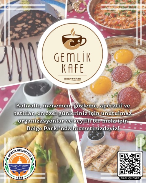☕ Gemlik Kafe, Bölge Parkı’nda Hizmetinizde!