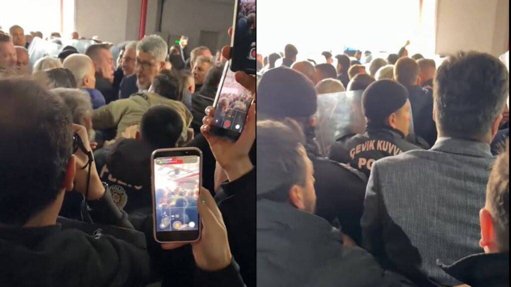 Bursa Büyükşehir’de seçim krizi: CHP’lilere polis müdahalesi! Gazeteciler de Salona Alınmadı!