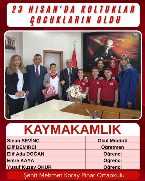 Gemlik’te 23 Nisan’da Makamlar Çocuklara Emanet Edildi