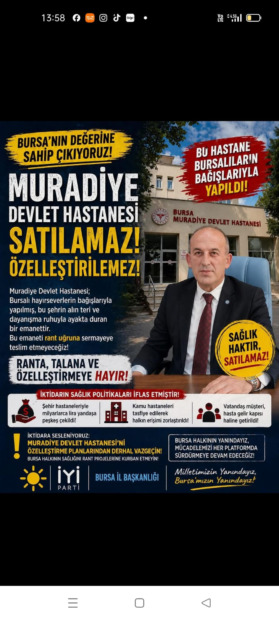 İsmail Kaya; “Muradiye Devlet Hastanesi Özelleştirilemez”
