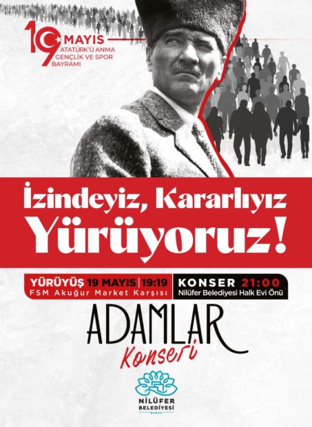 Nilüfer’de 19 Mayıs coşkuyla kutlanacak