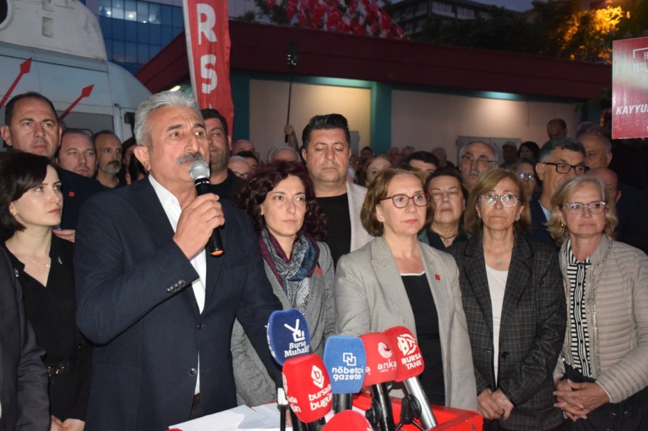 CHP Bursa İl Başkanı Nihat Yeşiltaş: “Bu millet için gerekirse baş vereceğiz ama asla başımızı eğmeyeceğiz”