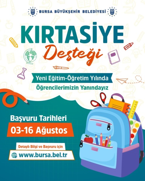 BÜYÜKŞEHİR’DEN ÖĞRENCİLERE KIRTASİYE DESTEĞİ