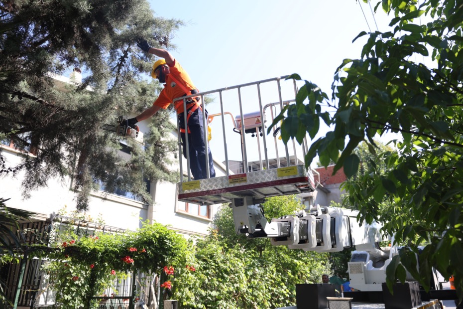 Osmangazi’de Ağaç Budama Çalışmalarına Yeni Araç Desteği